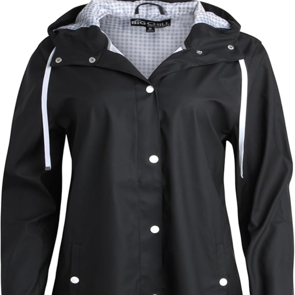 NWT Big Chill Women's Rain Coat /Black/Small